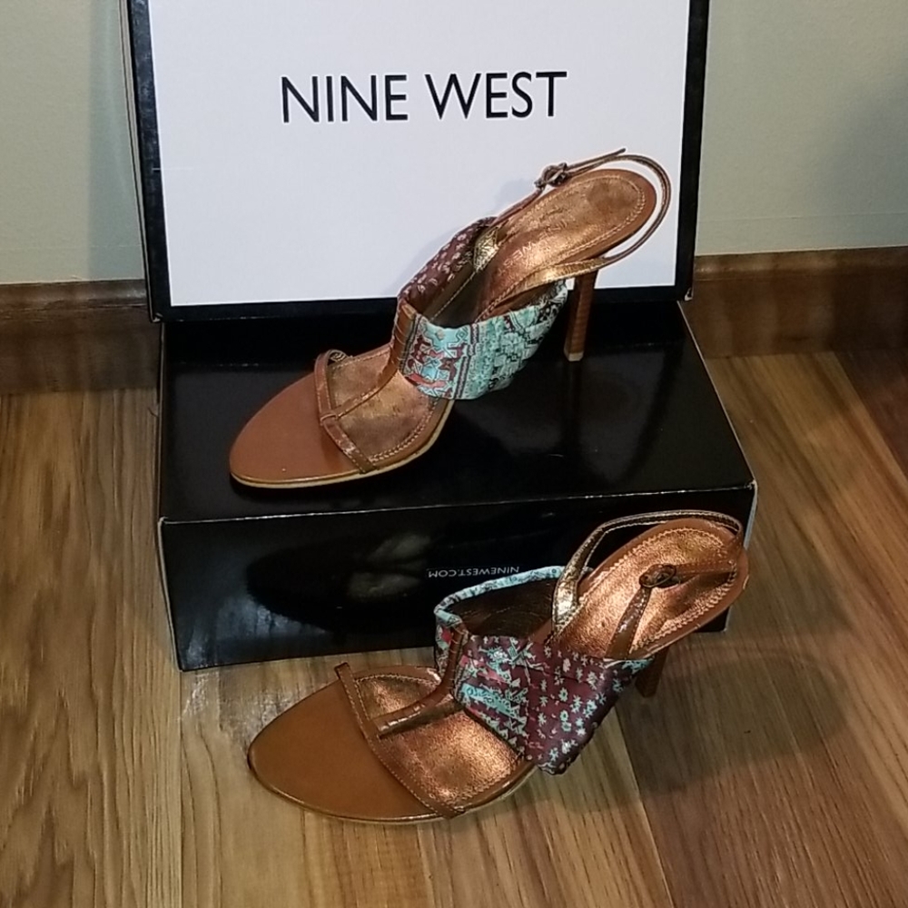 Nine West strappy heels